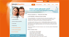 Desktop Screenshot of penzijnipripojisteni.cz
